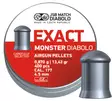 JSB Exact Monster Diabolo 4,5mm, 0,87g 250 kpl - Ilma-aseen panokset - 3950000117383 - 2