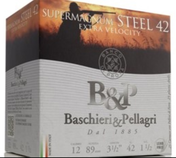 B&P Valle Steel SuperMag 42g 12/89 25kpl - Haulikon kaliiperi 12/89 - 3950001245443 - 2