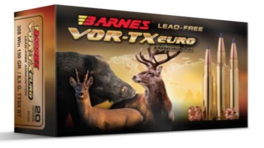 Barnes Vor-TX Euro 308win 10,9g/168gr 20 kpl - Kiväärin kaliiperi .308 - 716876151073 - 1