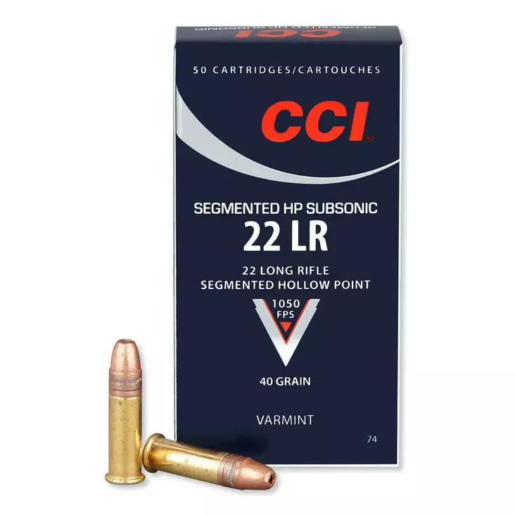 CCI Segmented HP Subsonic .22lr 500 kpl 2,6g 320 m/s - Pienoiskiväärin kaliiperi 22 LR - 3950001235123 - 1