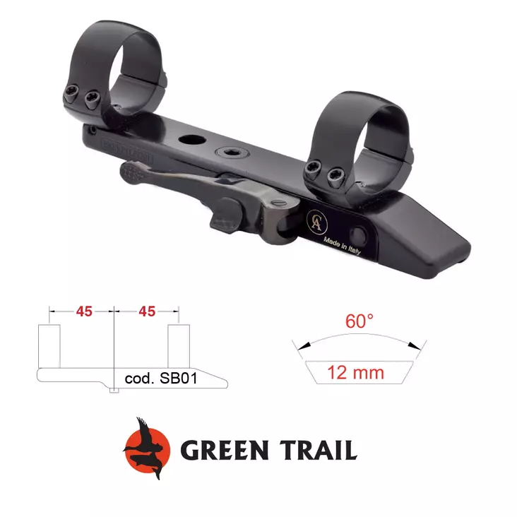 Contessa Simple Blacks Single Shot Rifle 11mm, 30mm, 5mm - Kiikarinjalat ja -renkaat - 8056479341863 - 1