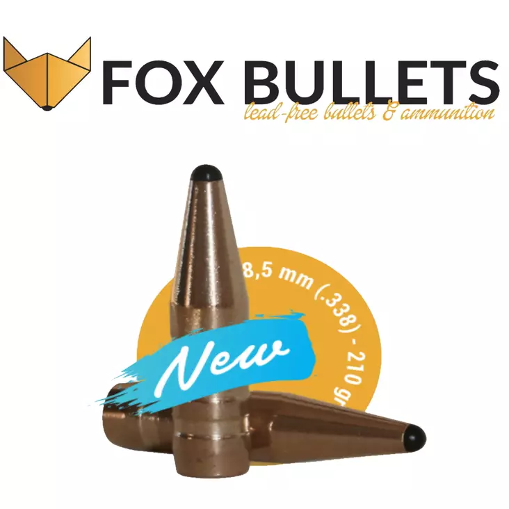 Fox Bullets Classic Hunter .338/8,5mm 210gr Lyijytön metsästyluoti 50kpl - Luodit ja haulit - 3830067340323 - 1