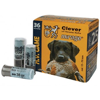 Mirage High Velocity T3 12/70 36g 25kpl, lyijyhauli - Haulikon kaliiperi 12/70 - 0330081327063 - 1