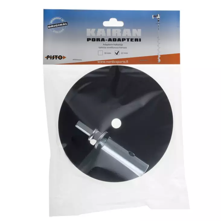 PISTO akkupora-adapteri 22mm runkoputkeen - Jääkairat - 6420071102863 - 2