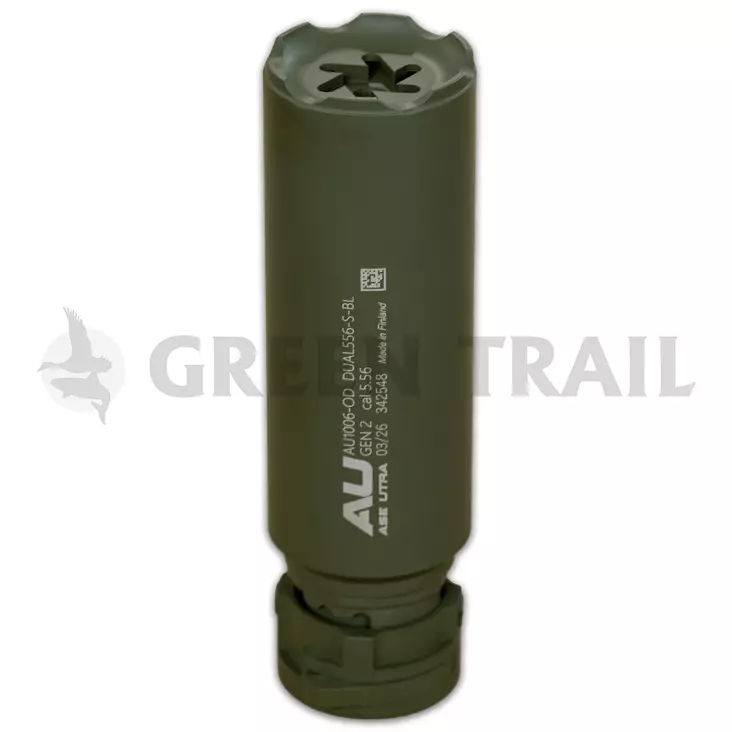 Ase Utra Dual556 Mini Gen2 OD-Green - Äänenvaimentajat - 3950001301033 - 1