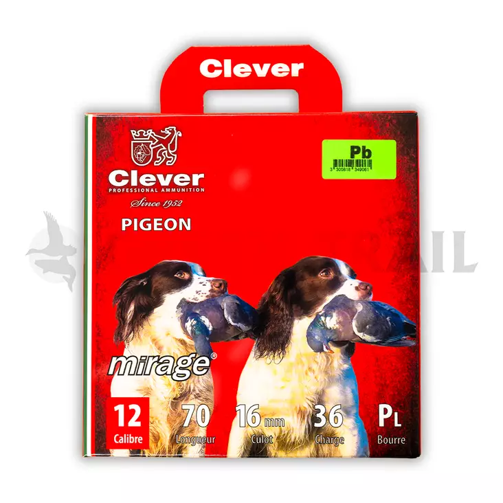 Mirage Pigeon T3 36g 12/70 haulikon patruuna (100kpl) - Lyijylliset haulikonpatruunat - 3950001256203 - 2