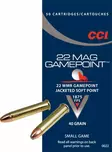 CCI Gamepoint JSP 2,6g 22WMR 50kpl - Pienoiskiväärin kaliiperi 22 WMR - 076683000224 - 1