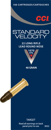 CCI Standard .22lr pienoiskiväärin patruuna - Pienoiskiväärin kaliiperi 22 LR - 076683000354 - 1