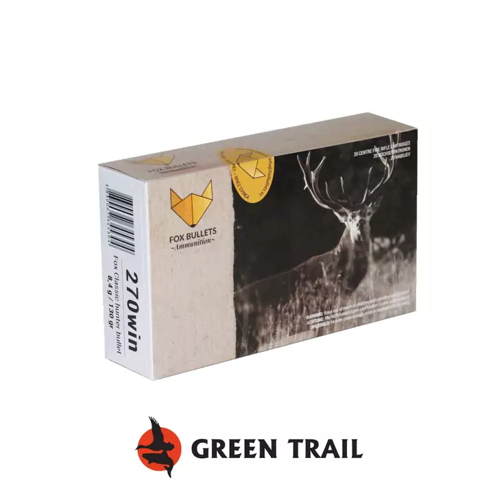 Fox Bullets Classic Hunter 270 win 130gr/8,4g Lyijytön metsästyspatruuna - Kiväärin kaliiperit 6,5-7,62 - 3830067345304 - 1