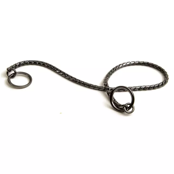 Jokke Snake antrasiitti 2mm -näyttelypanta - Koiran pannat ja valjaat - 3950001288624 - 1