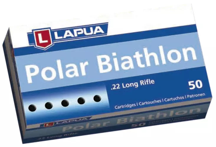 Lapua Polar Biathlon .22lr 2,59g 500kpl, pienoiskiväärinpatruuna - Pienoiskiväärin kaliiperi 22 LR - 4023045422664 - 1