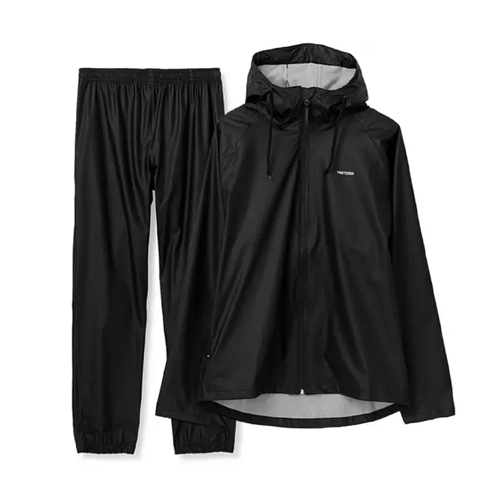 Tretorn Packable Rainset Black -sadeasu koko M - Sadevaatteet - 7392136908354 - 1