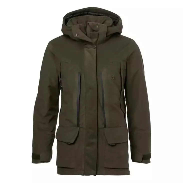 Alaska Tundra Ws Jacket Solid Brown -metsästystakki - Vihreät / Ruskeat housut - 6438347064784 - 1