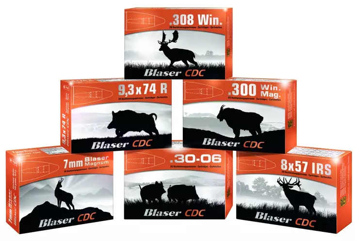 Blaser CDC 308win 10,4g / 160gr kiväärinpatruuna - Kiväärin kaliiperi .308 - 7393923318004 - 1