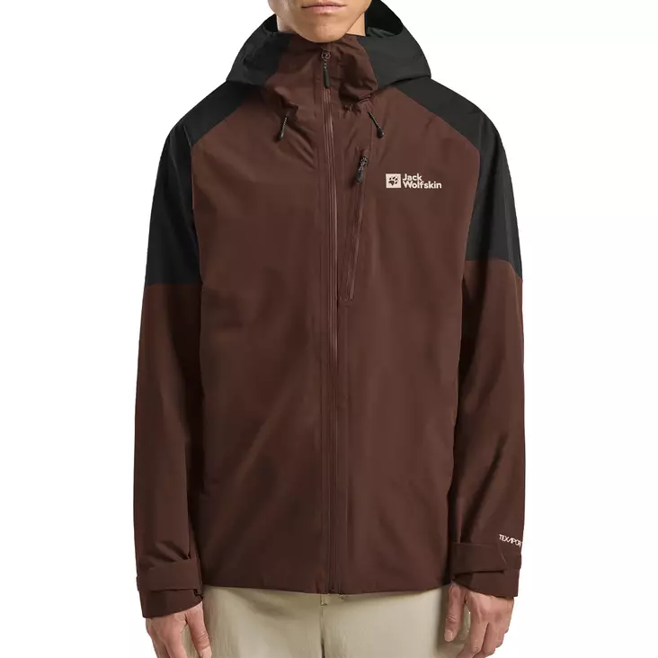 Jack Wolfskin EAGLE PEAK 2L Hot Choc -kuoritakki - Vihreät / Ruskeat takit ja liivit - 4064886588904 - 1
