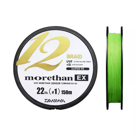 Daiwa Morethan 12 Lime Green 300m -kuitusiima - Kuitusiimat - 4059845051025 - 1