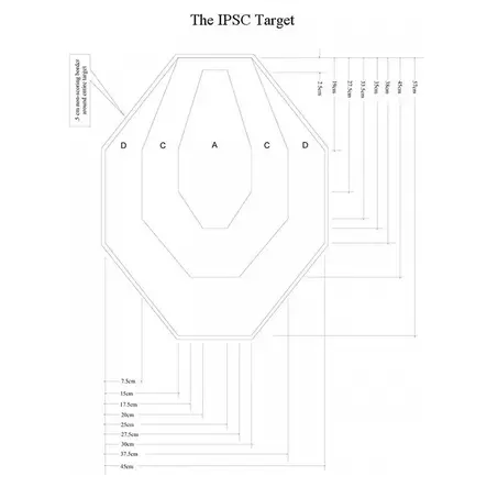 IPSC pahvitaulu 10kpl - Ampumatuet ja taulut - 3950001302405 - 1