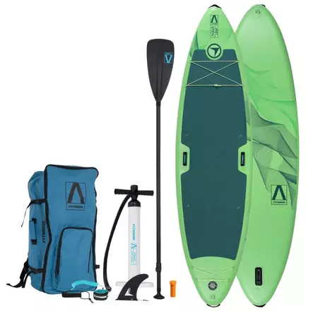 FitNord Aqua Leaf 340 SUP-lautasetti, vihreä (kantavuus 200 kg, lasikuitumela) - SUP-laudat - KK1002865 - 1