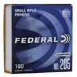 Federal SR 205 pieni kiväärinalli 100 kpl - Ruudit ja nallit - 029465056285 - 1