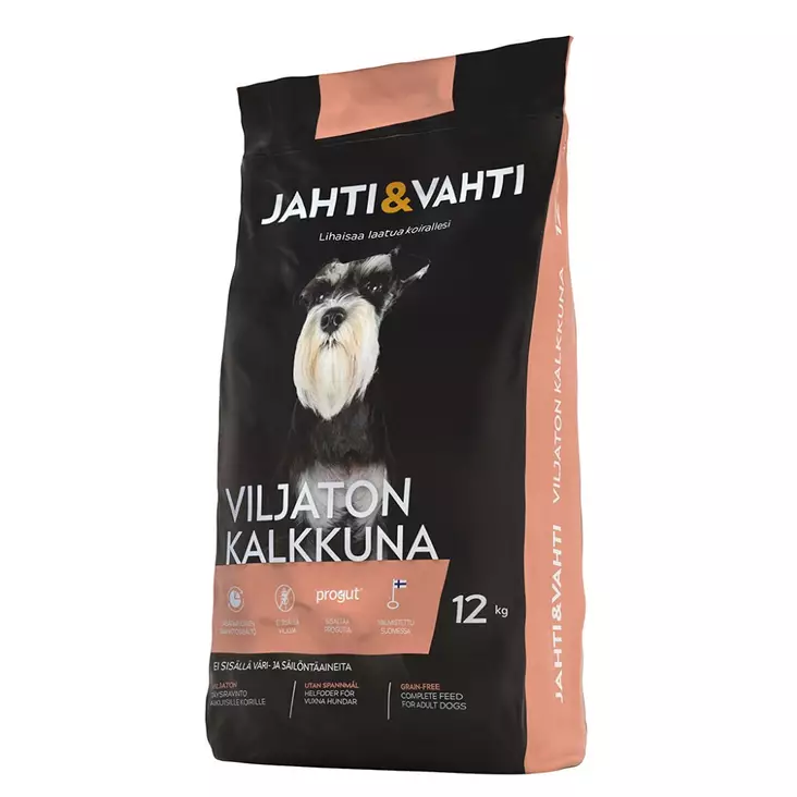 Jahti&Vahti Viljaton Kalkkuna 12 kg koiranruoka - Koiran kuivaruoka - 6417679048785 - 1