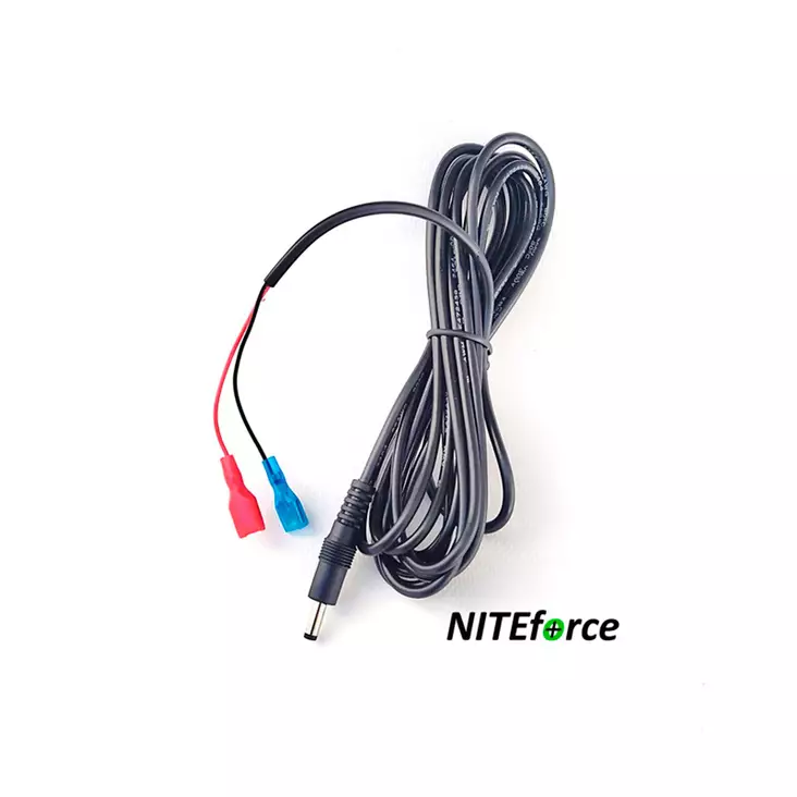 NITEforce 3m Akkujohto 6V/12V ulkoiselle virtalähteelle - Riistakamerat - 6430061581745 - 1