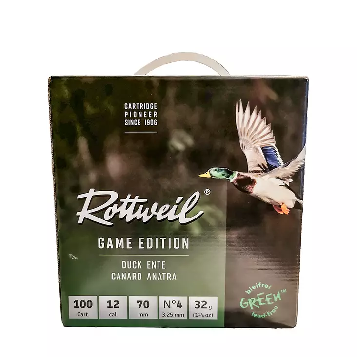 Rottweil Steel Game Duck Edition 12/70 32g 100kpl - Haulikon kaliiperi 12/76 - 4000294033605 - 1
