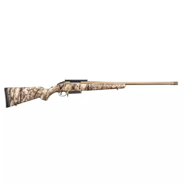 Ruger American Camo 6,5CR 22" Cerakote Bronze irtol. 3rds kierre 5/8"-24 TT2 - Muut kiväärimerkit - 73667626925 - 1