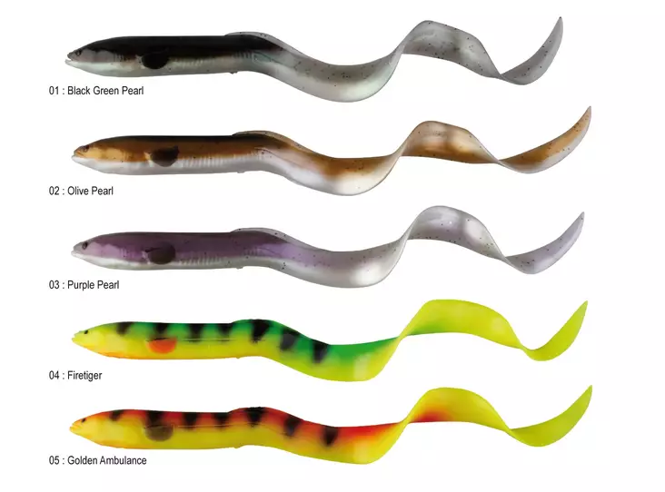 Savage Gear Real Eel - Loose Body 15cm 3kpl - Jigit - 5706301462305 - 1