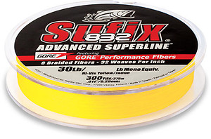 Sufix 832 Superline Keltainen 120m, monikuitusiima - Kuitusiimat - 024777677975 - 1