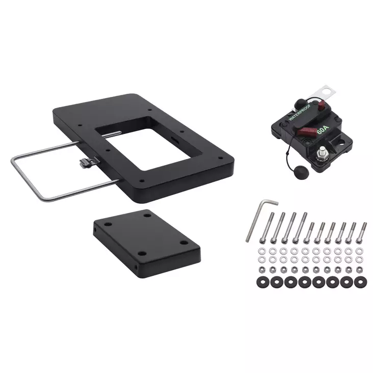 Hydra keulamoottorin asennussarja. Sis. nylonisen pikakiinnitysjalan - Perämoottori- ja keulakonetarvikkeet - 6417512543255 - 1