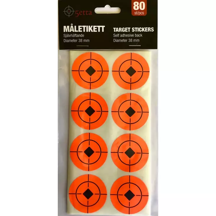 5etta Target board Itseliimautuva 38 mm 80 kpl - Ampumatuet ja taulut - 7333080078205 - 1