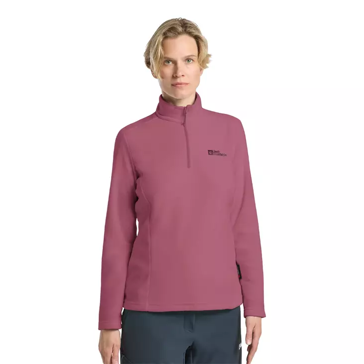 Jack Wolfskin TAUNUS Half-Zip W Raisin -fleecepaita - Paidat ja neuleet - 4064886592215 - 1