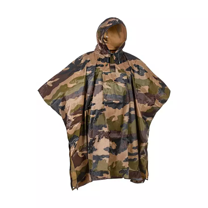 Percussin Poncho sadeviitta vihreä camo - Sadevaatteet - 3660529045325 - 1