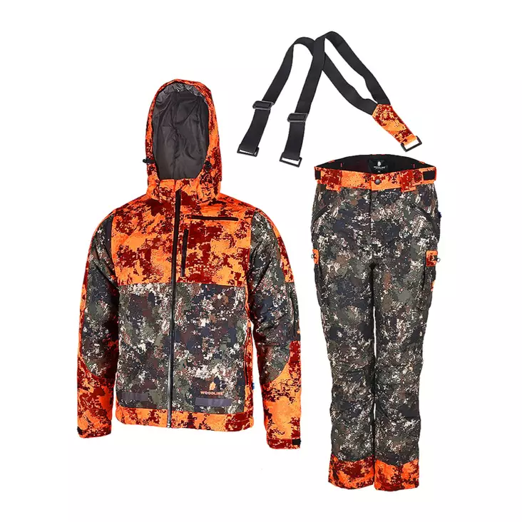 Woodline Forest Lasten Metsästyspuku - Oranssit takit ja liivit - 7333080051895 - 1