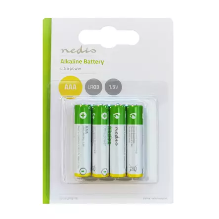 Nedis AAA LR03 1,5V Alkaliparisto 4kpl - Akut, laturit ja patterit - 5412810266876 - 1