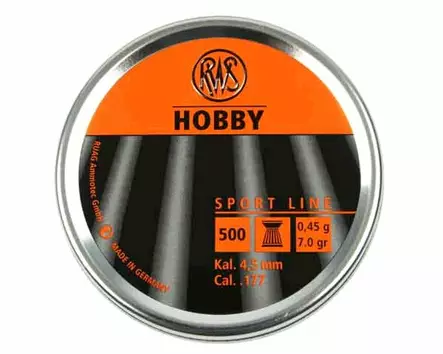RWS Hobby 4,5mm 0,45g 5000kpl - Ammukset - 40-40-4000294136406 - 1