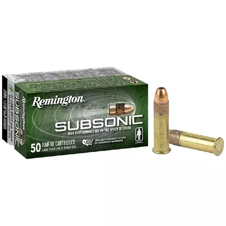 Remington 22lr Subsonic copper plated 50kpl - Pienoiskiväärin kaliiperi 22 LR - 047700000206 - 1