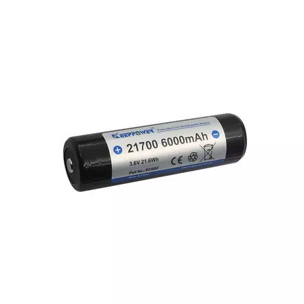 Keeppower P2160C suojapiirillinen 6000 mAh Li-Ion akku 21700 3,6V 1kpl - Akut, laturit ja patterit - 3950001302276 - 1
