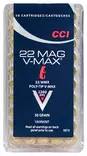 CCI V-Max .22wmr 50kpl 1,95g 670 m/s - Pienoiskiväärin kaliiperi 22 WMR - 076683000736 - 1