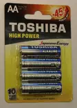 Toshiba High Power AA 1,5V 4kpl - Akut, laturit ja patterit - 4904530592546 - 3