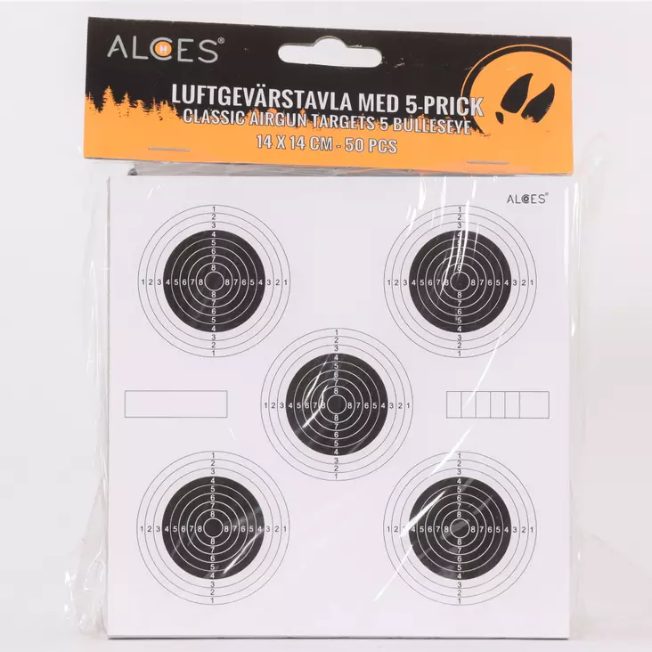 Alces Ilmakivääritaulu 14 x 14 50 kpl - Ilma-asetarvikkeet - 7340143709716 - 1