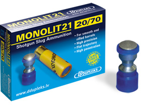 DDupleks Monolit 21 20/70 Slug 5kpl, täyteinen - Haulikon kaliiperi 20 - 4751007981026 - 1