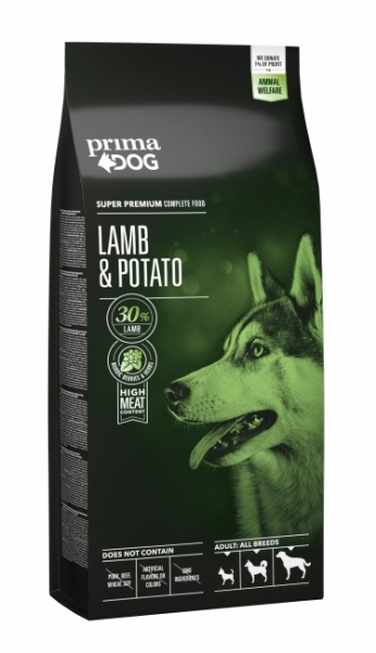 PrimaDog Lammas- peruna kaikille aikuisillekoirille - Koiran kuivaruoka - 6430056887166 - 1