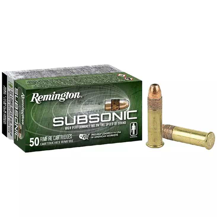 Remington 22lr Subsonic copper plated 50kpl - Pienoiskiväärin kaliiperi 22 LR - 047700000206 - 1