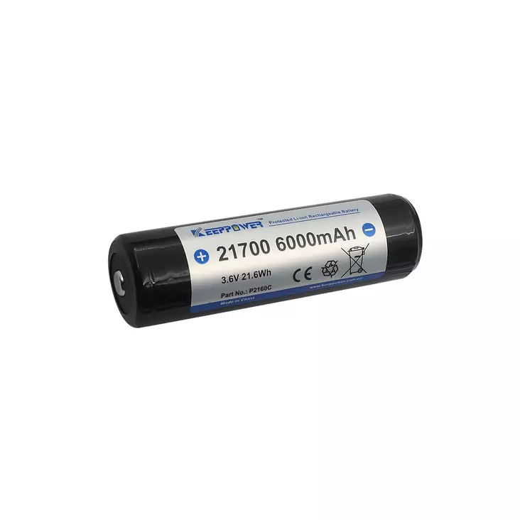 Keeppower P2160C suojapiirillinen 6000 mAh Li-Ion akku 21700 3,6V 1kpl - Akut, laturit ja patterit - 3950001302276 - 1