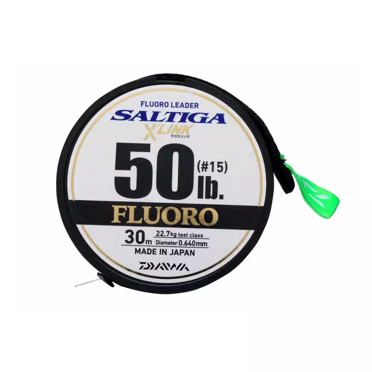 Daiwa Saltiga X'Link Fluorocarbon Leader -perukesiima - Perukkeet ja viehelukot - 4066466003456 - 1