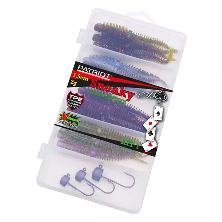 Patriot Sneaky 7,5cm NED lajitelma 16+3kpl Clearwater - Jigit - 6417512543057 - 1