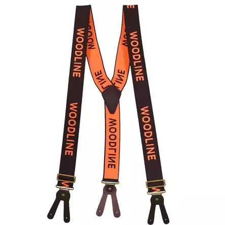Woodline Henkselit Ruskea/Oranssi 50mm Lenkeillä - Vyöt ja Henkselit - 7333080062297 - 1