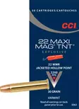 CCI 22WMR Maxi-Mag TNT JHP 50kpl 670m/s - Pienoiskiväärin kaliiperi 22 WMR - 076683000637 - 1