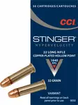 CCI Stinger 2,07g .22LR 500kpl - Pienoiskiväärin kaliiperi 22 LR - 076683550507 - 1